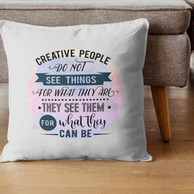 Kreative Leute zitieren Word Art Kissen (Von Creator hochgeladen)