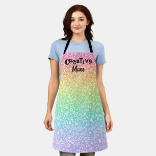 Kreative Mama Rainbow Doodles Schürze
