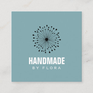 Kreative Moderne, handgefertigte Square Business C Quadratische Visitenkarte