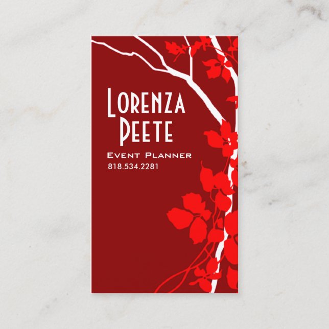 Kreative Niederlassungen (Event-Planer) Visitenkarte (Vorderseite)