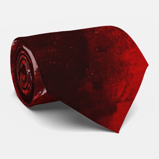 Kreative Original Braun Rote Abstrakte Kunst Krawatte (Gerollt)