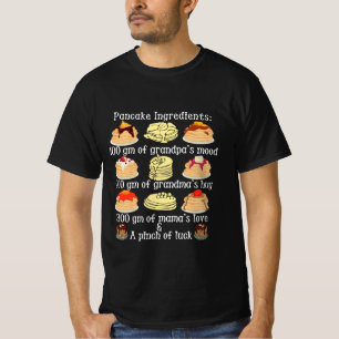 kreative Pancake-Zutaten T - Shirt Design