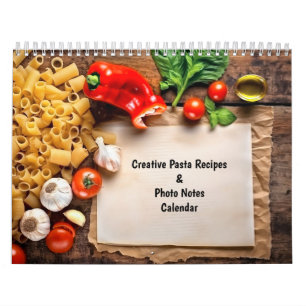 Kreative Pasta-Rezepte & Foto-Notizen-Kalender Kalender