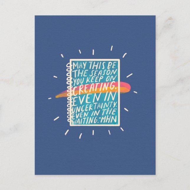 Kreative Postkarte (Vorderseite)