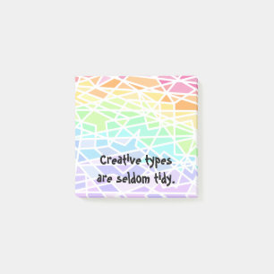 Kreative Regenbogen-Post-it-Notizen Post-it Klebezettel