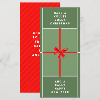 Kreative Tennis-Weihnachtskarten