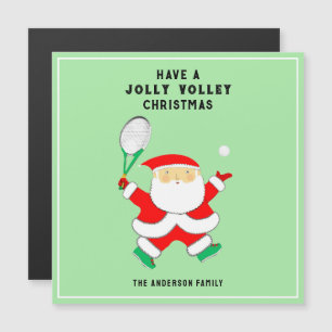 Kreative Tennis-Weihnachtskarten Magnetkarte