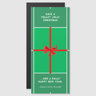 Kreative Tennis-Weihnachtskarten Magnetkarte