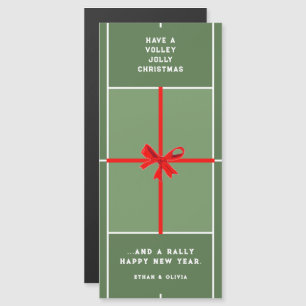 Kreative Tennis-Weihnachtskarten Magnetkarte