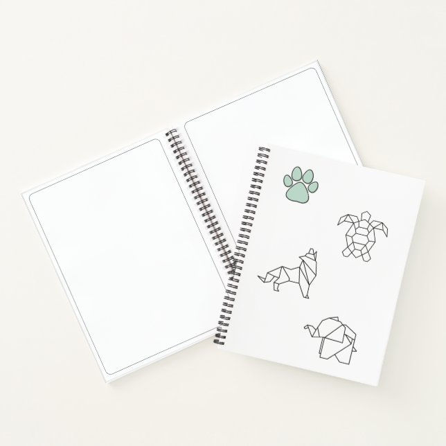 Kreative Tierskizze Notizbuch (Innenseite)