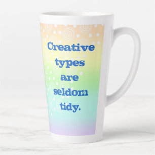Kreative Typen sind selten Tidy Pastel Rainbow Tas Milchtasse