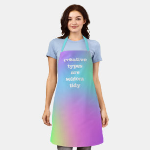 Kreative Typen sind selten Tidy Rainbow Schürze