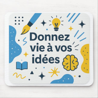 Kreative und inspirierende Mausmatte "Gebt Mousepad