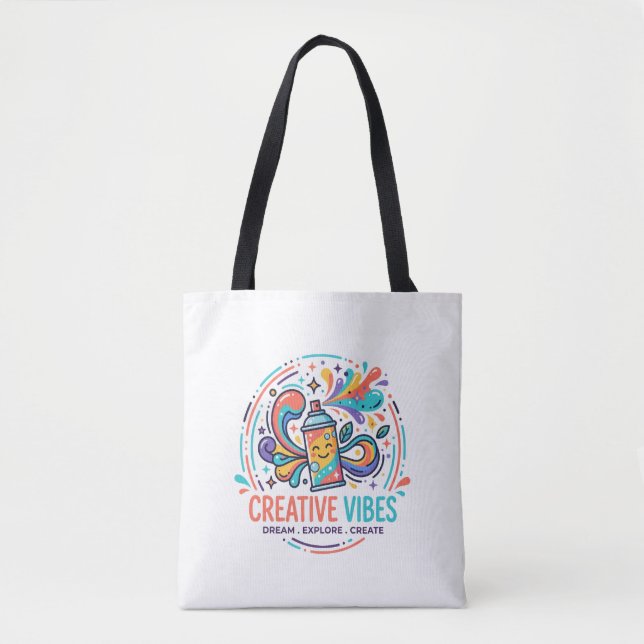 Kreative Vibes Tasche (Vorderseite)