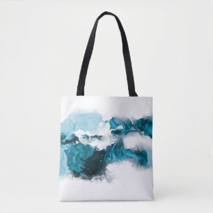 Kreativer abstrakter handgemalter Hintergrund, Wal Tasche