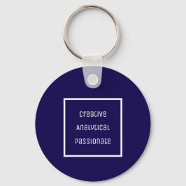kreativer, analytischer, leidenschaftlicher, akryl schlüsselanhänger