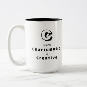 Kreativer C - Personalisierter Luxus-Lobetasse Zweifarbige Tasse