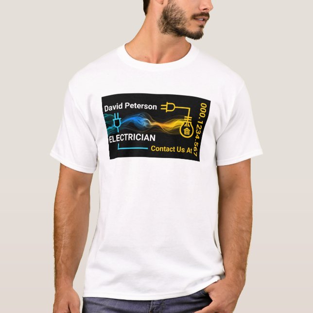 Kreativer elektrischer Stromkreisleuchter T-Shirt (Vorderseite)