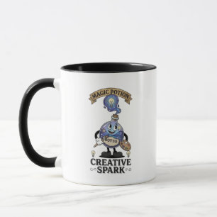 Kreativer Funke Magischer Zaubertrank Retro Künstl Tasse