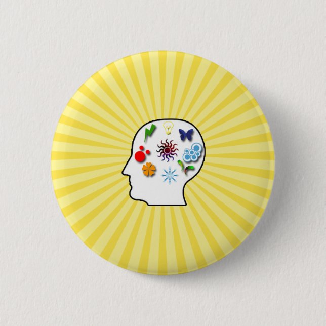 Kreativer Geist Button (Vorderseite)