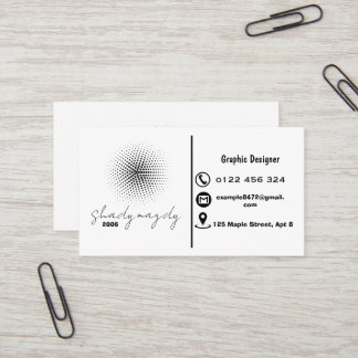 Kreativer Grafikdesigner Visitenkarte