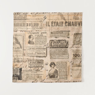 Kreativer Hintergrund im Vintage-Stil. Papierstruk Wandteppich