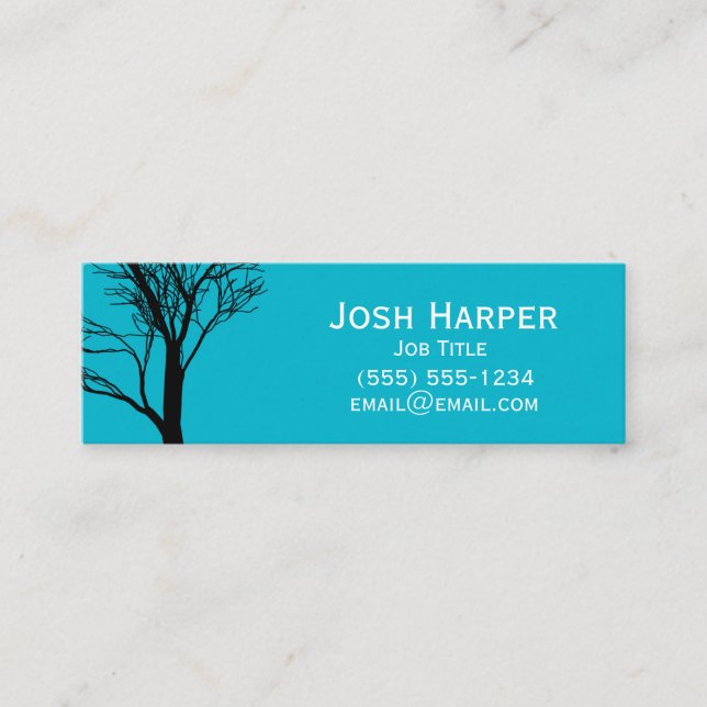 Kreativer Kunst-Baum Mini Visitenkarte (Vorderseite)