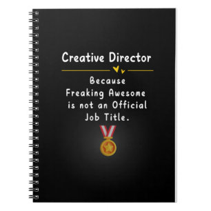 Kreativer Leiter Lustiger Jobtitel Notizblock