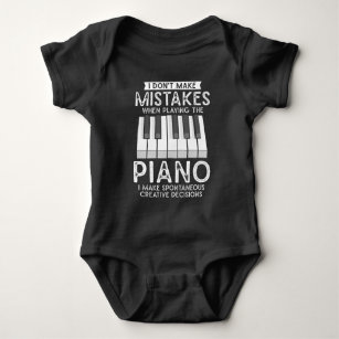 Kreativer Pianist Witty Piano Musiker Musik Lover Baby Strampler