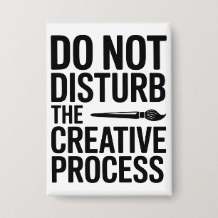 Kreativer Prozess Typografie Design Button