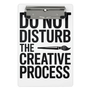 Kreativer Prozess Typografie Design Mini Klemmbrett