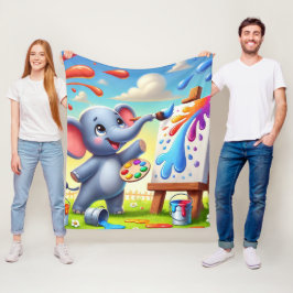 Kreativer Spritzer Fleecedecke