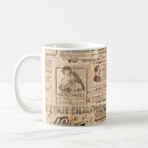 Kreativer Vintager Hintergrund. Papierstruktur. Kaffeetasse