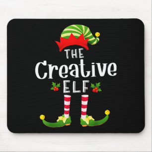 Kreativer Weihnachtself passendes Schlafanzug X-ma Mousepad