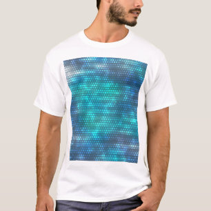 Kreatives, abstrakt-blaues Hintergrunddesign. T-Shirt