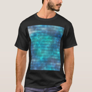 Kreatives, abstrakt-blaues Hintergrunddesign. T-Shirt