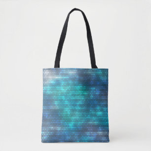 Kreatives, abstrakt-blaues Hintergrunddesign. Tasche