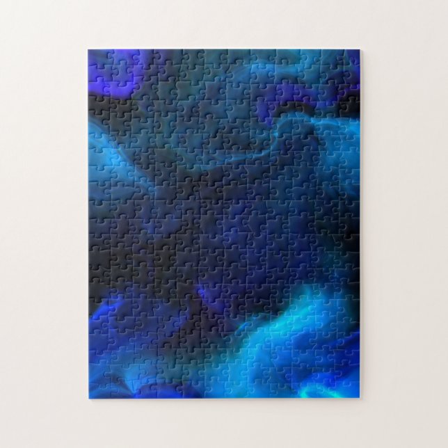 Kreatives abstraktes Ghosting Nebel Foto-Puzzle (Vertikal)