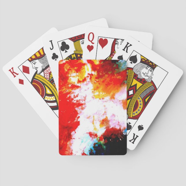 Kreatives Abstraktes Kunstwerk Spielkarten (Rückseite)