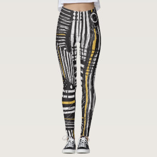 Kreatives abstraktes nahtloses Muster: künstlerisc Leggings
