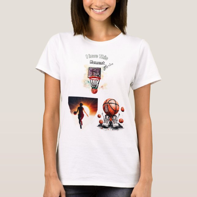 Kreatives Basketballdesign - Player, Shoe T-Shirt (Vorderseite)