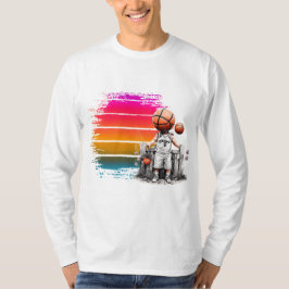 Kreatives Basketballdesign - Spieler, Schuhe und B T-Shirt