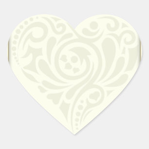 Kreatives Blumenherz-Valentinsgrußgeschenk Herz-Aufkleber