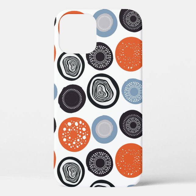 Kreatives, buntes geometrisches Kreismuster. Case-Mate iPhone Hülle (Rückseite)