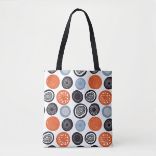Kreatives, buntes geometrisches Kreismuster. Tasche