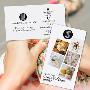 Kreatives Business-Foto-Portfolio Handwerk Nähen Visitenkarte