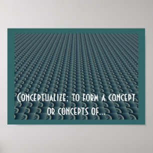 Kreatives Denken Design Konzeptualisieren Poster
