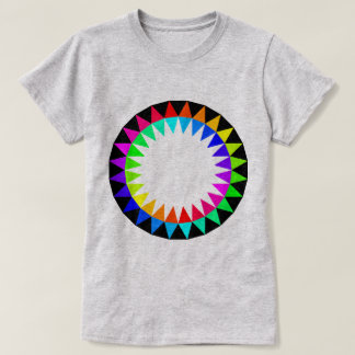 KREATIVES FARBRAD MIT RAINBOW-FARBEN T-Shirt