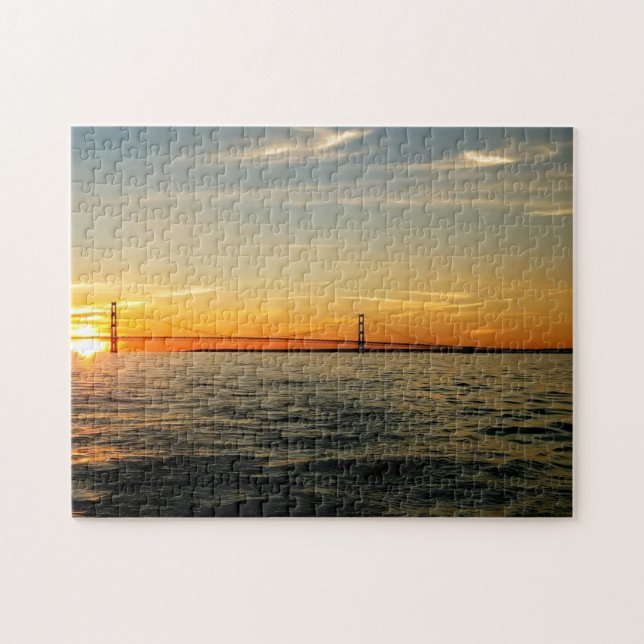 Kreatives Foto-Puzzle mit Sonnenuntergang (Horizontal)