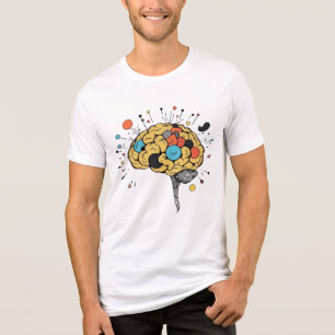 Kreatives Gehirn Abstrakte Geistige Gesundheit Ill Tri-Blend Shirt